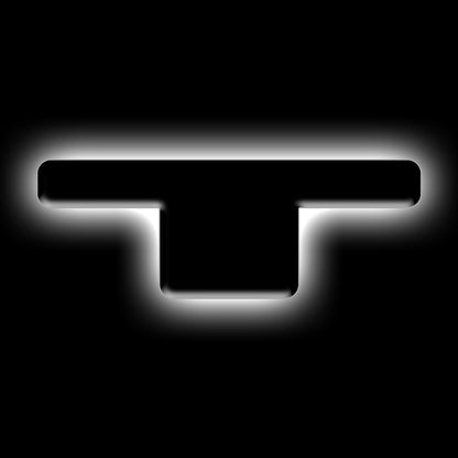 ORACLE Lighting 3141-T-001 Fits 2021-2023 Ford Bronco Universal Illuminated LED Letter Badges - Matte Black Surface Finish - T