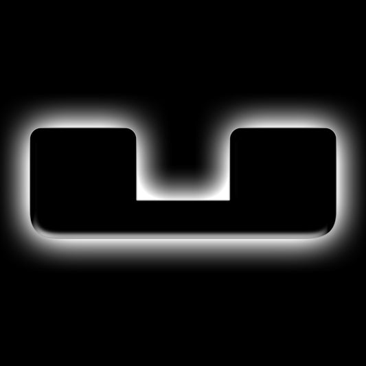 ORACLE Lighting 3141-U-001 Fits 2021-2023 Ford Bronco Universal Illuminated LED Letter Badges - Matte Black Surface Finish - U