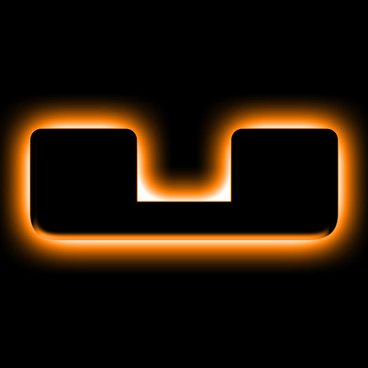 ORACLE Lighting 3141-U-005 Fits 2021-2023 Ford Bronco Universal Illuminated LED Letter Badges - Matte Black Surface Finish - U