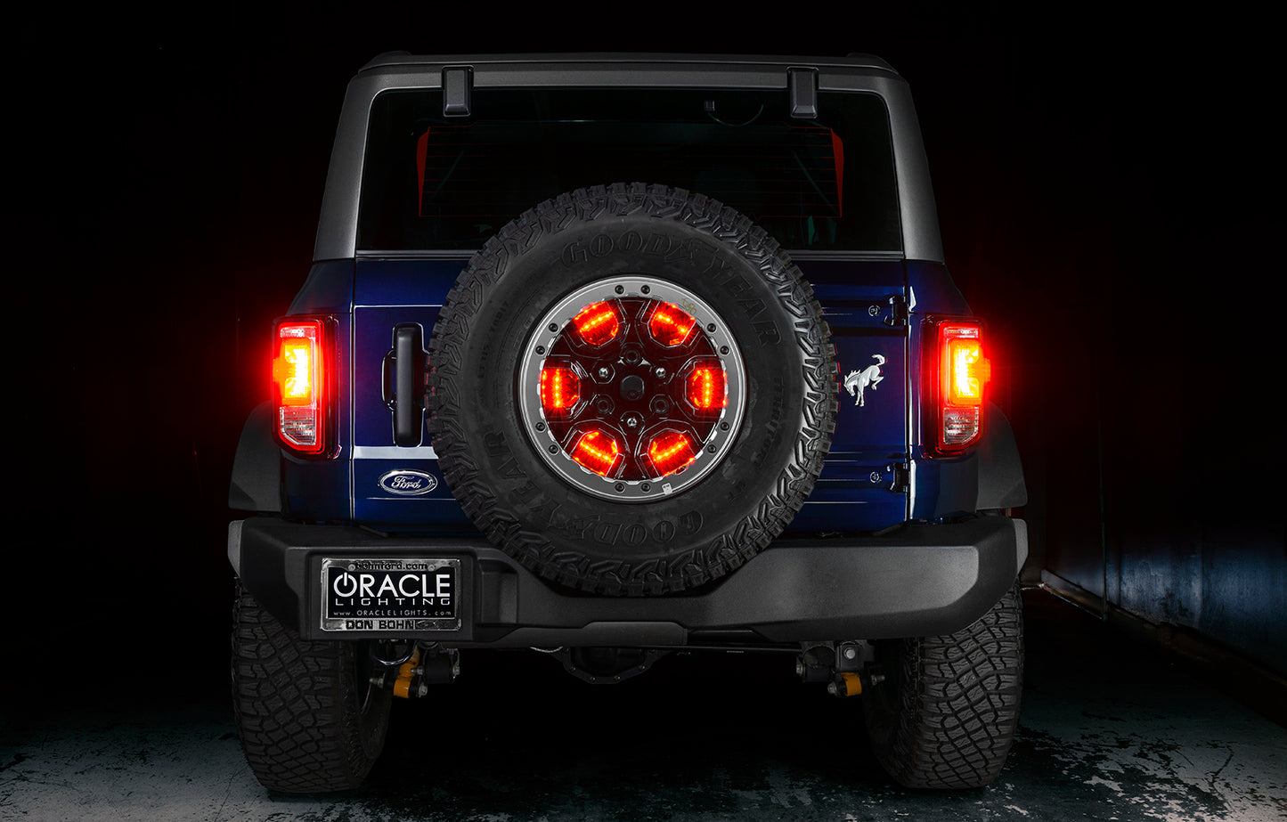 ORACLE Lighting 4211-003 Fits 2021-2023 Ford Bronco LED Illuminated Wheel Ring 3rd Brake Light