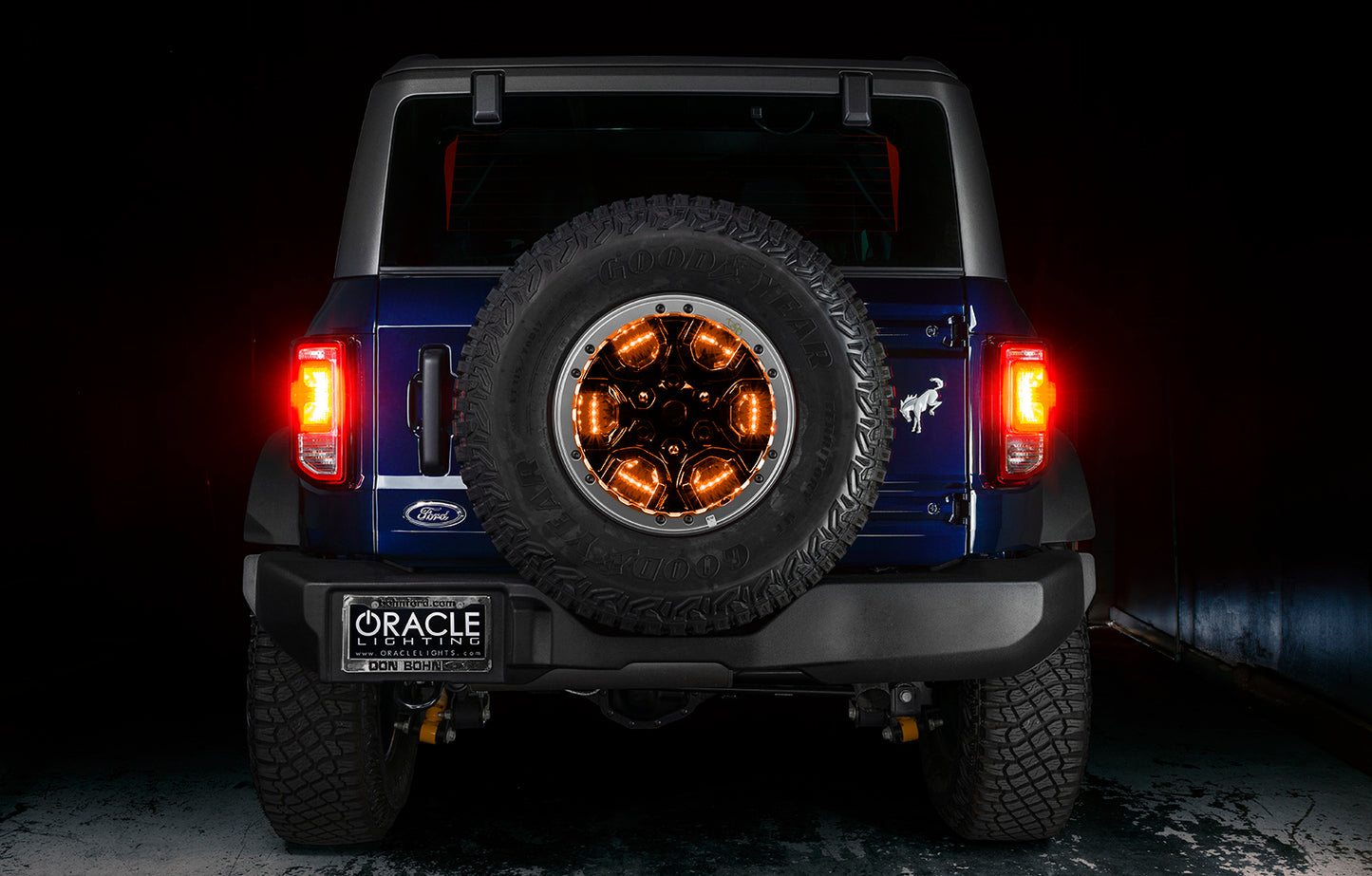 ORACLE Lighting 4211-334 Fits 2021-2023 Ford Bronco LED Illuminated Wheel Ring 3rd Brake Light