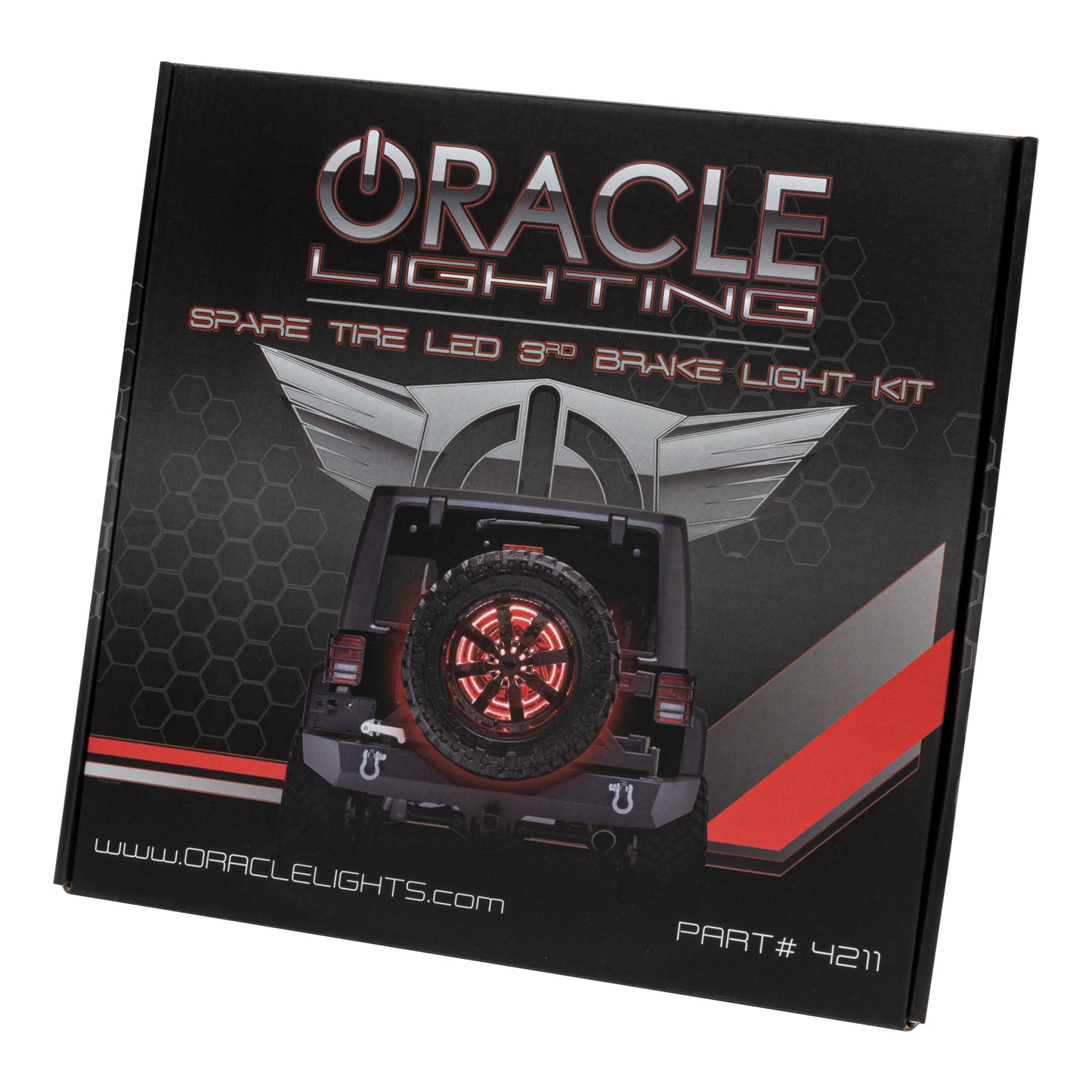 ORACLE Lighting 4211-334 Fits 2021-2023 Ford Bronco LED Illuminated Wheel Ring 3rd Brake Light