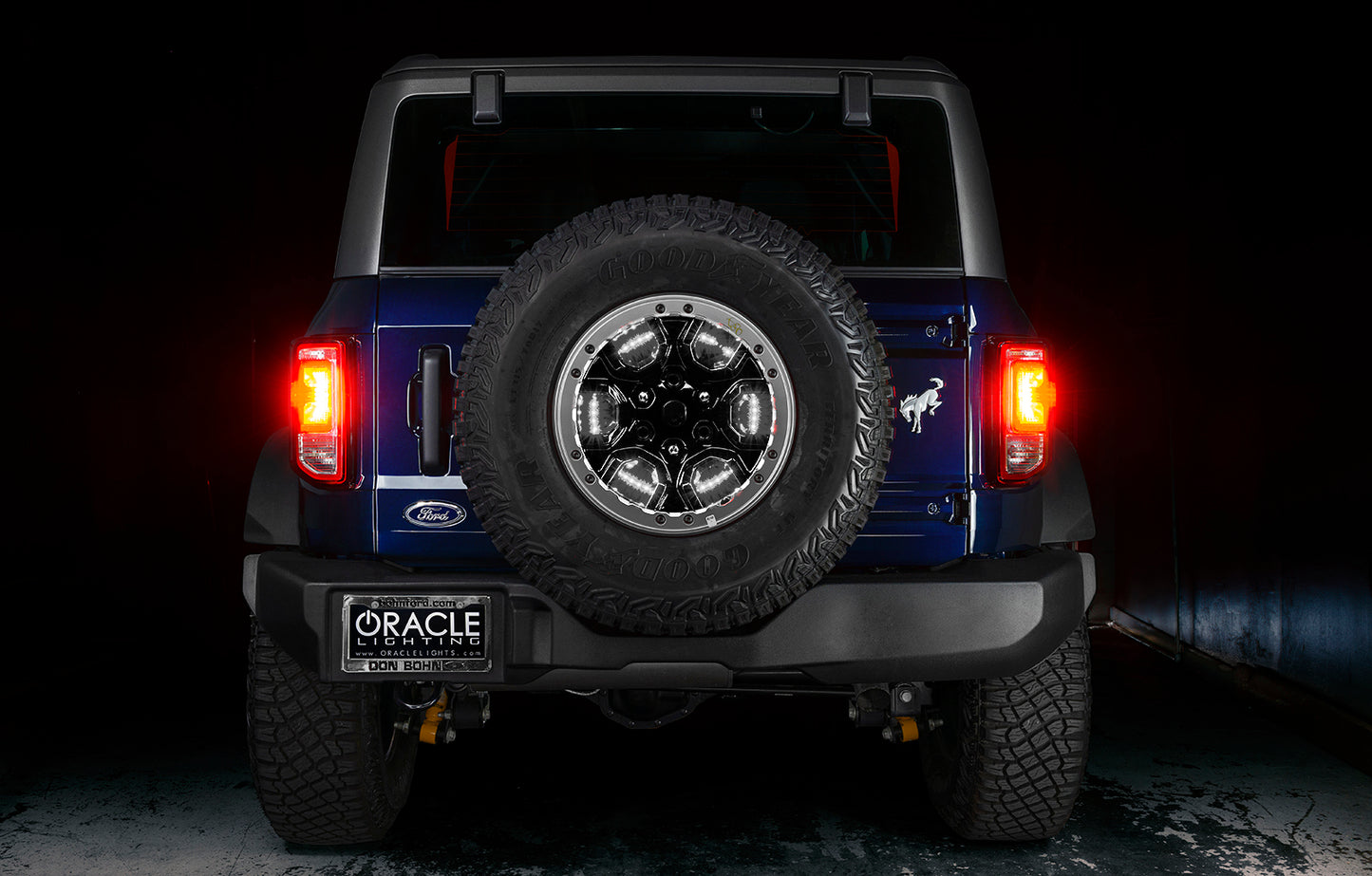 ORACLE Lighting 4211-334 Fits 2021-2023 Ford Bronco LED Illuminated Wheel Ring 3rd Brake Light