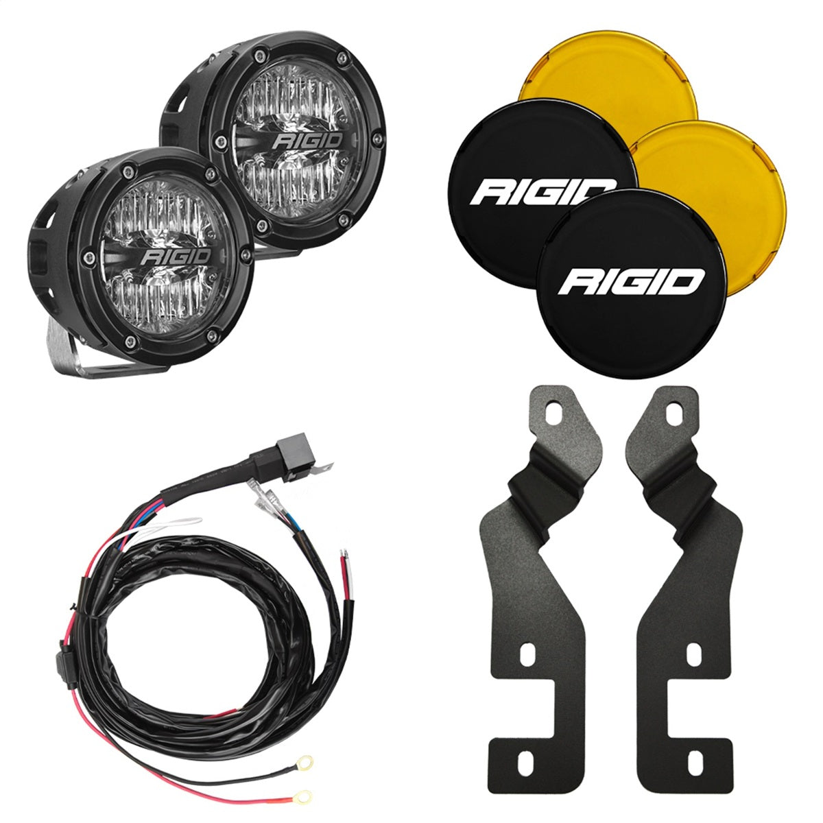 Rigid Industries 46711 2021-2023 Ford Bronco Sport A-Pillar 4 Inch 360-Series Light Mount Kit