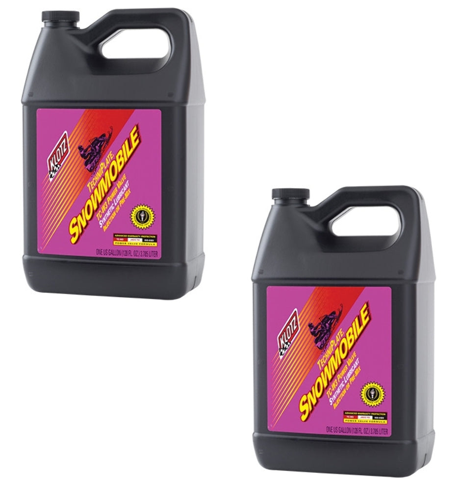 KLOTZ KL216 OIL Snowmobile TechniPlate Synthetic 2-Stroke Oil (2 Gallon Pack)