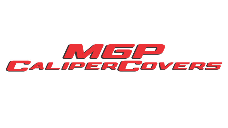 MGP 10255SFRDRD Fits 2021-2023 Bronco Sport Red Finish Oval Logo Caliper Covers