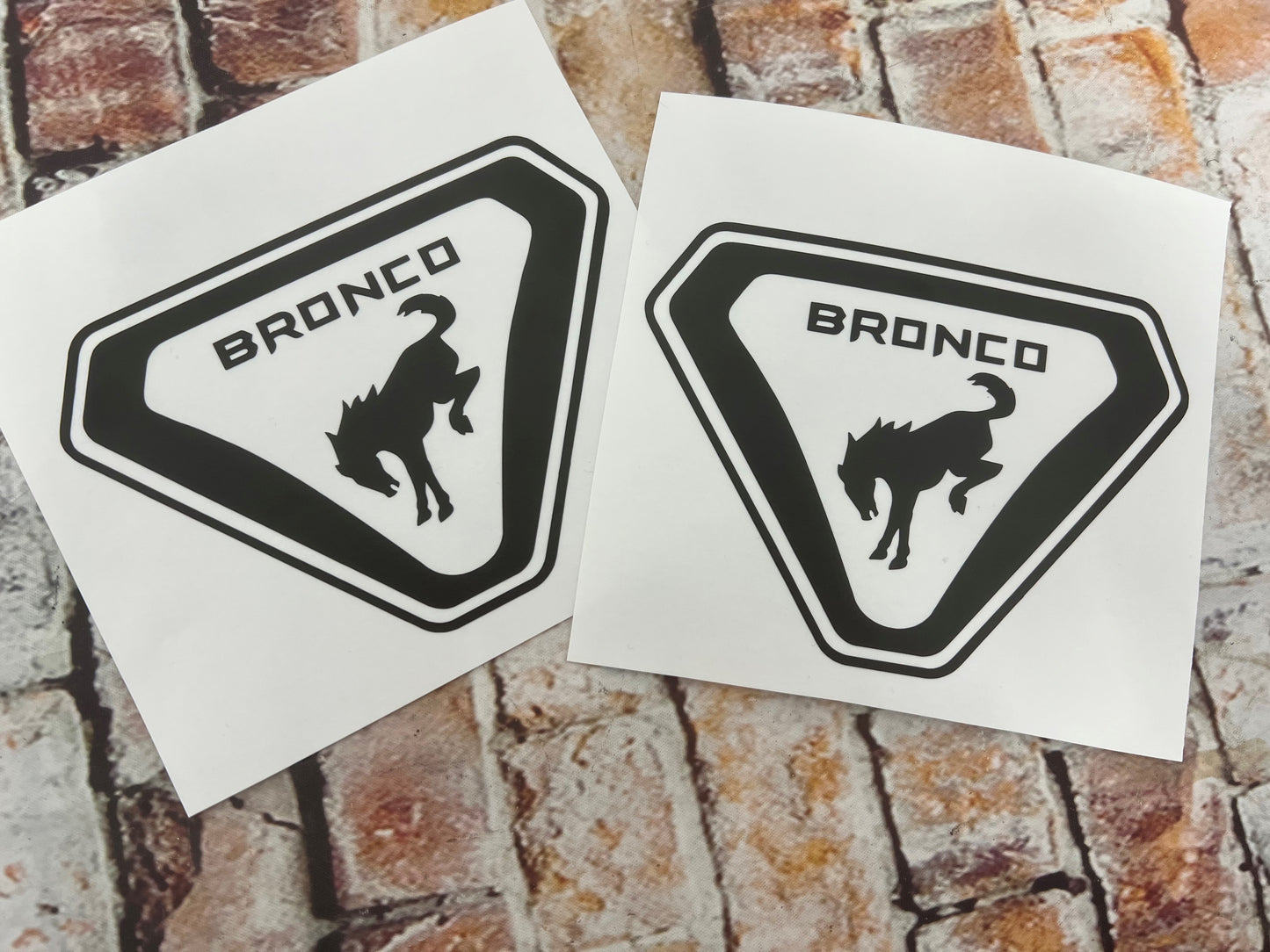 2021-2023 Ford Bronco Horse Logo Sport SUV Bad Lands Vinyl Decal Set