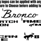 Fits 2021-2023 Ford Bronco Sport and Full Size 4 Door Sill Decal Full Set