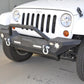 Jeep Jk/Jl Front Bumper 07 W/Led Lights 07-18 Wrangler Jk/Jl Steel Mid Length