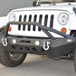 Jeep Jk/Jl Front Bumper W/Led Lights 07-18 Wrangler Jk/Jl Steel Mid Length
