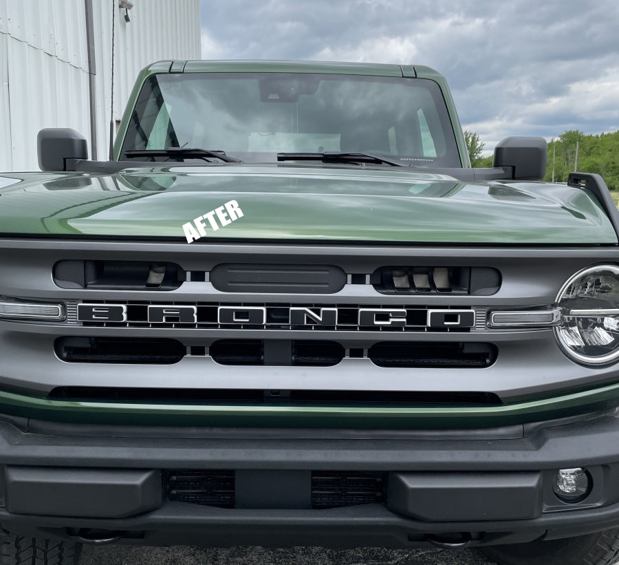 2021-2023 Ford Bronco Vinyl Grille Lettering Decals Package