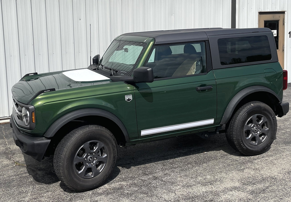 2021-2023 Ford Bronco Hood Blackout Stripes Kit