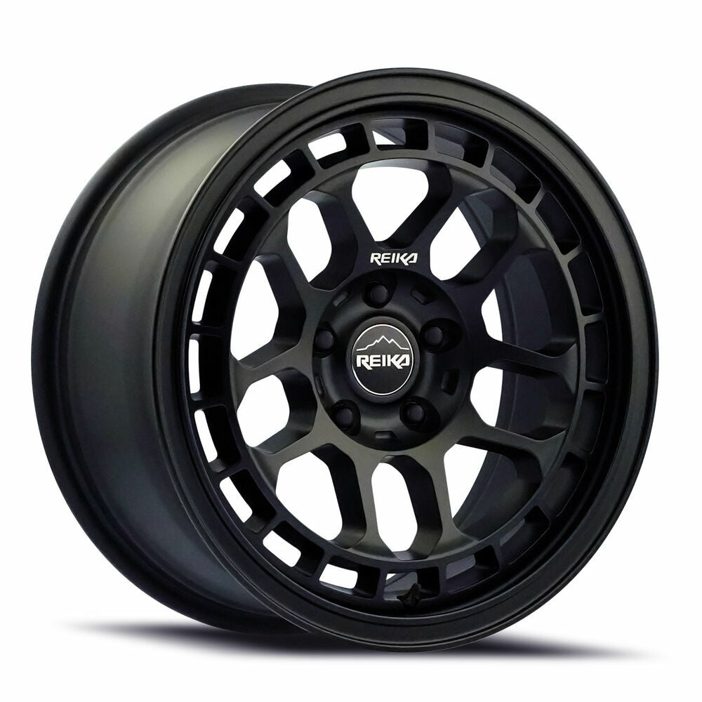 Reika Wheel 17X8 5X108 20 HB 65.1 R30 Satin Black for 2021-2024 Ford Bronco Sport