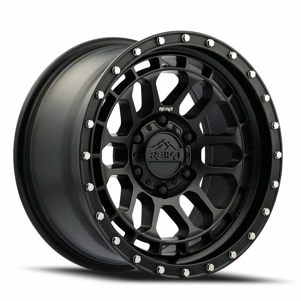 Reika Wheel 17X8.5 6X139.7 0 HB 106.1 R35 Satin Black for 2021-2024 Ford Bronco