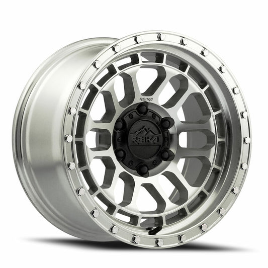 Reika Wheel 17X8.5 6X139.7 0 HB 106.1 R35 Machined Clear for Silverado Bronco 4Runner Tacoma