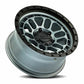 Reika Wheel 17X8.5 6X139.7 0 HB 106.1 R35 Gloss Graphite/Gloss Black Ring for 2021-2024 Ford Bronco