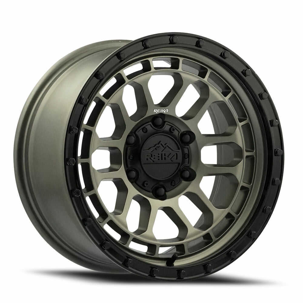 Reika Wheel 17X8.5 6X139.7 0 HB 106.1 R35 Satin Bronze/ Satin Black Ring for 2021-2024 Ford Bronco