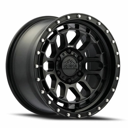Reika Wheel 17X9 6X139.7 -12 HB 106.1 R35 Satin Black for 2021-2024 Ford Bronco