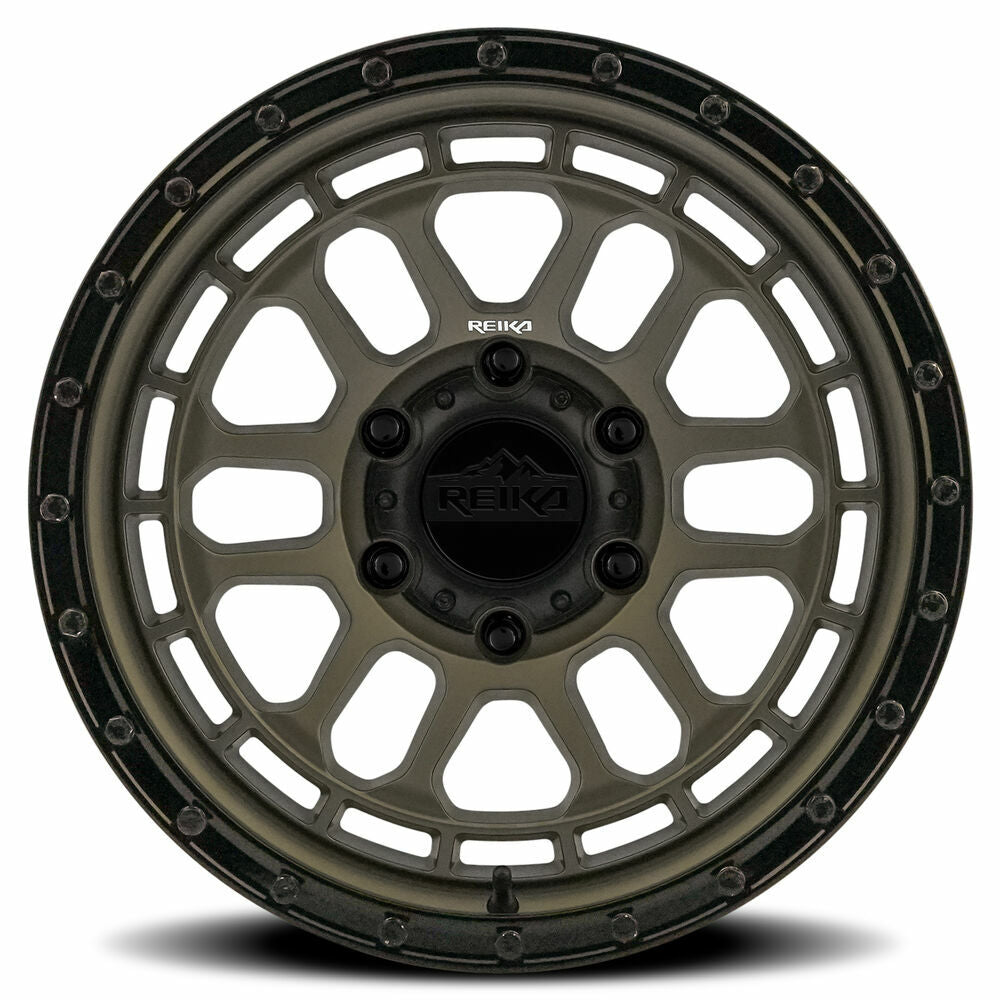 Reika Wheel 17X9 6X139.7 -12 HB 106.1 R35 Satin Bronze/ Satin Black Ring for 2021-2024 Ford Bronco