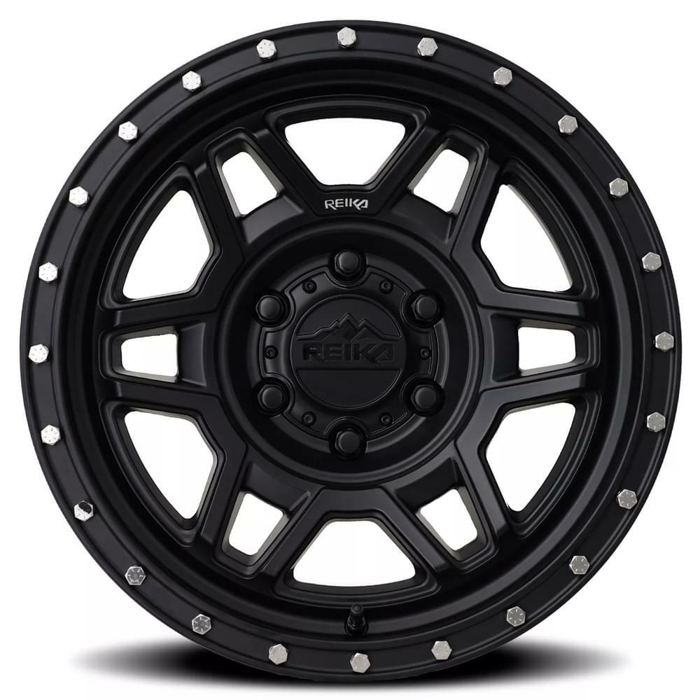 Reika Wheel 17X8.5 6X139.7 0 HB 106.1 R40 Satin Black for 2021-2024 Ford Bronco