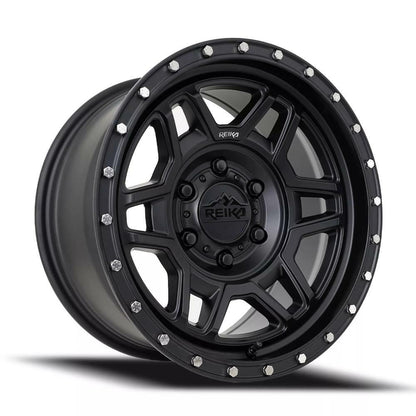 Reika Wheel 17X9 6X139.7 -12 HB 106.1 R40 Satin Black for 2021-2024 Ford Bronco