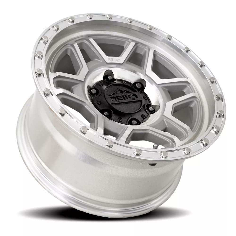 Reika Wheel 17X8.5 6X139.7 0 HB 106.1 R40 Machined Clear for 2021-2024 Ford Bronco