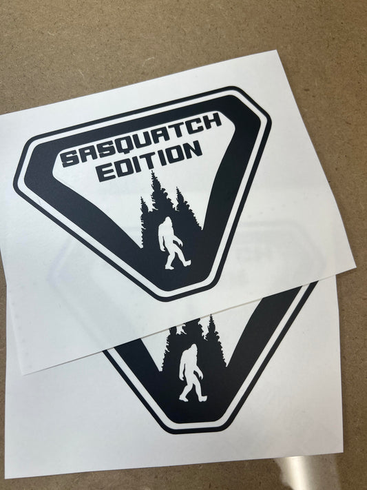 2021-2023 Ford Bronco Sport SUV Sasquatch Forest Scene Vinyl Decals / Stickers